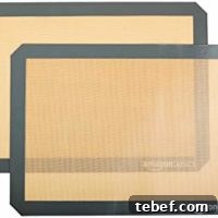 AmazonBasics Silicone Baking Mat Sheet, Set of 2