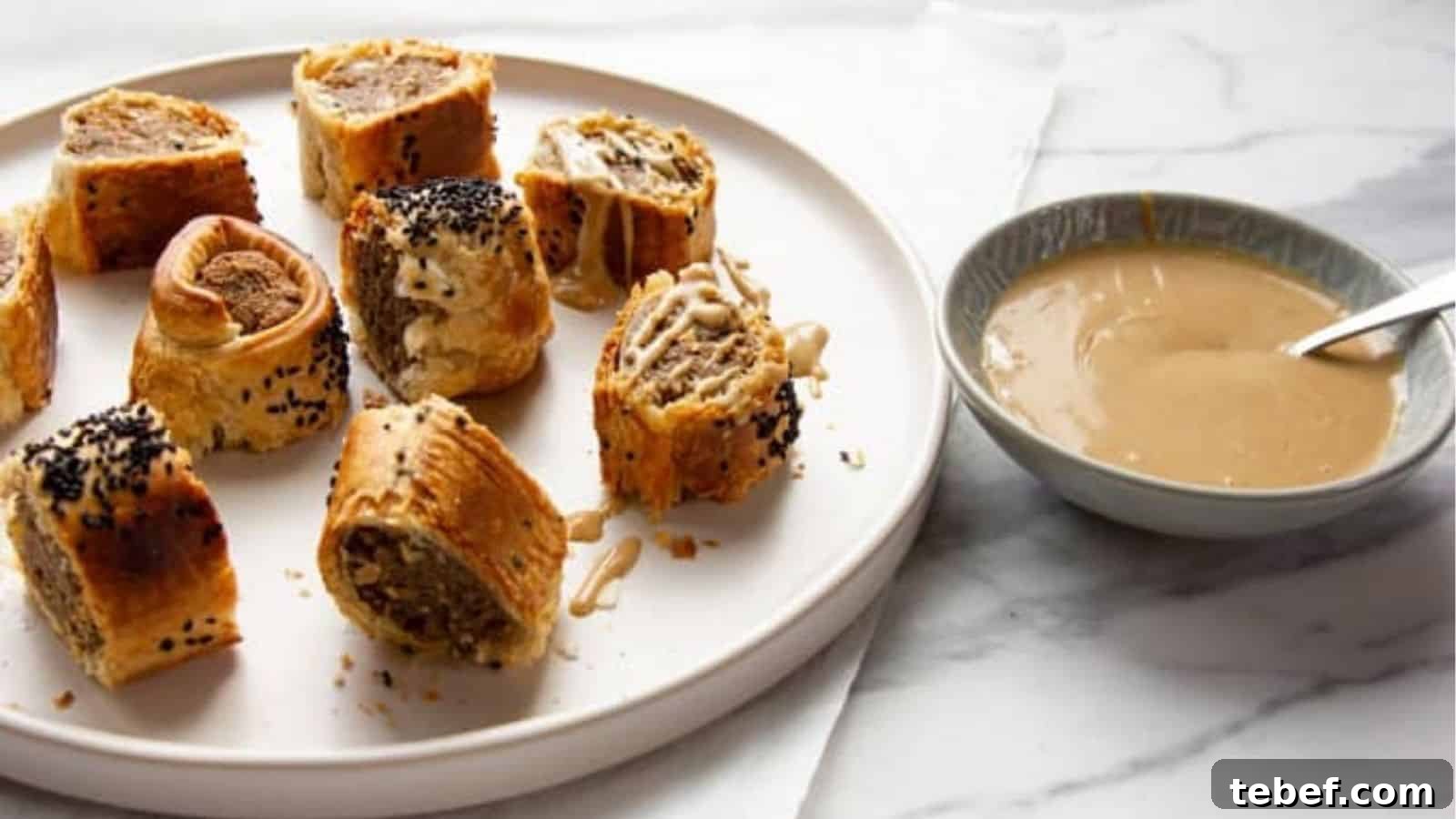 22 Festive Holiday Party Appetizers to Delight Your Guests 16 Vegetarian Sausage Rolls