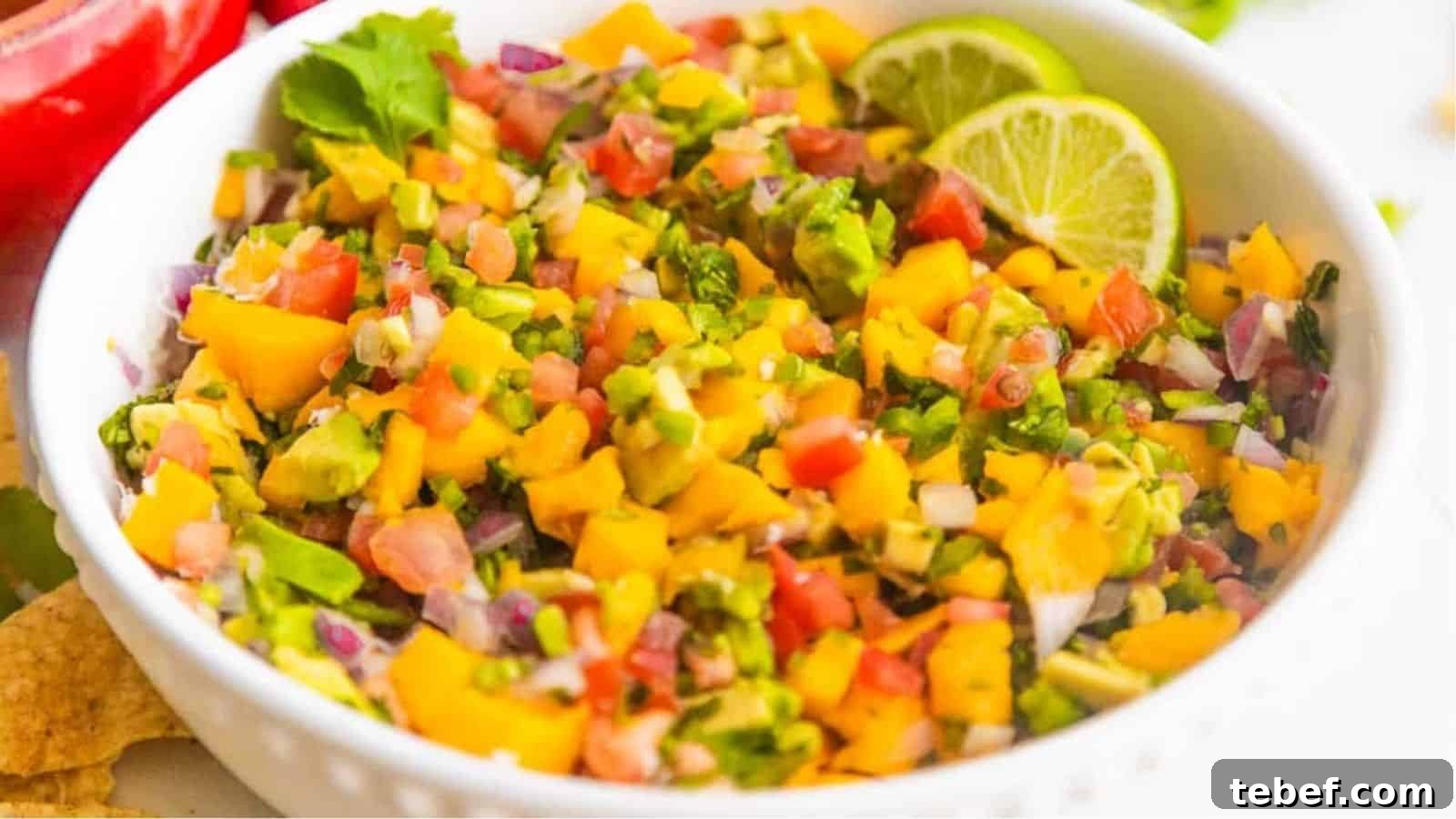 22 Festive Holiday Party Appetizers to Delight Your Guests 23 Mango Avocado Salsa