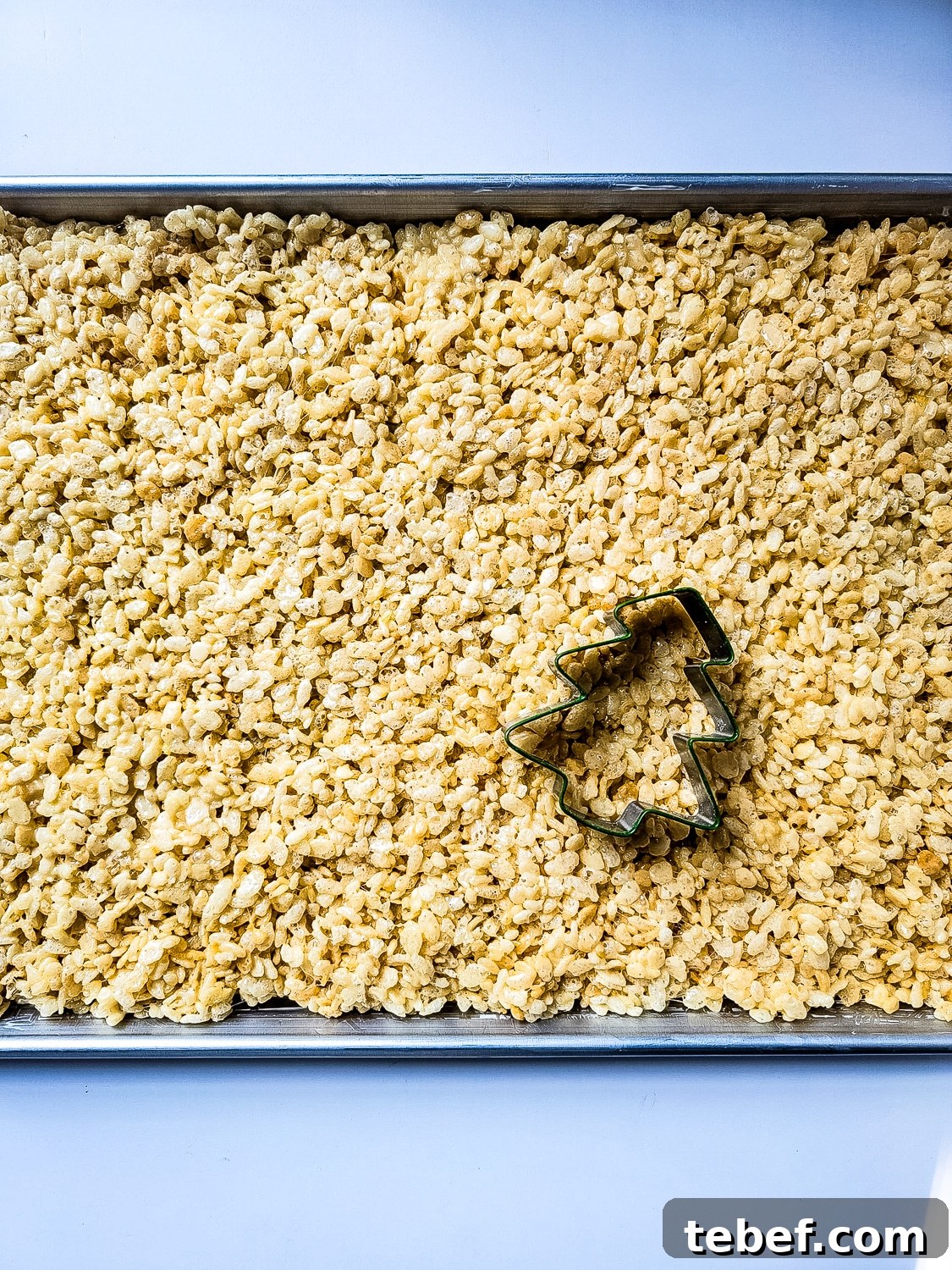 Rice Krispie Christmas Trees: Festive Holiday Treat Idea 8 christmas tree cookie cutter on rice Krispy treats