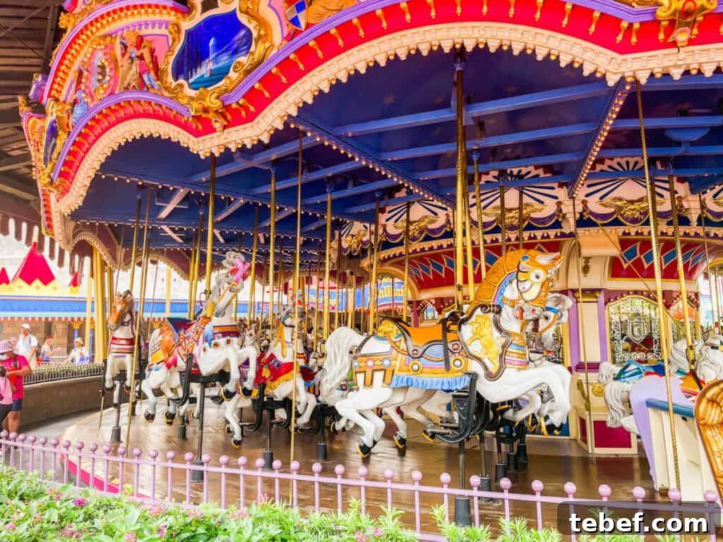 Prince Charming Regal Carousel Ride Guide & Tips at Magic Kingdom 2 Prince Charming Regal Carrousel at Fantasyland in Magic Kingdom.