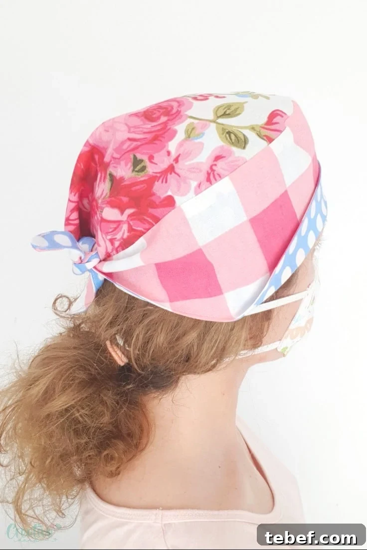 Reversible Scrub Cap Sewing Pattern (Free Download) 4 Surgical cap sewing pattern