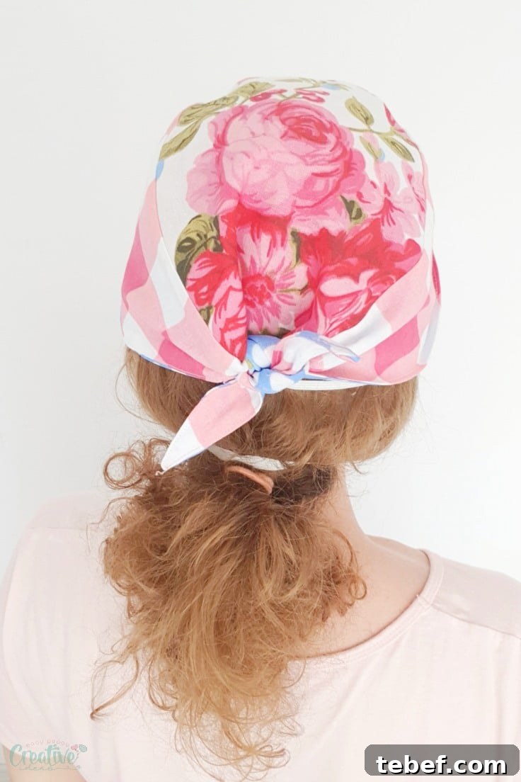 Reversible Scrub Cap Sewing Pattern (Free Download) 5 Easy scrub cap pattern