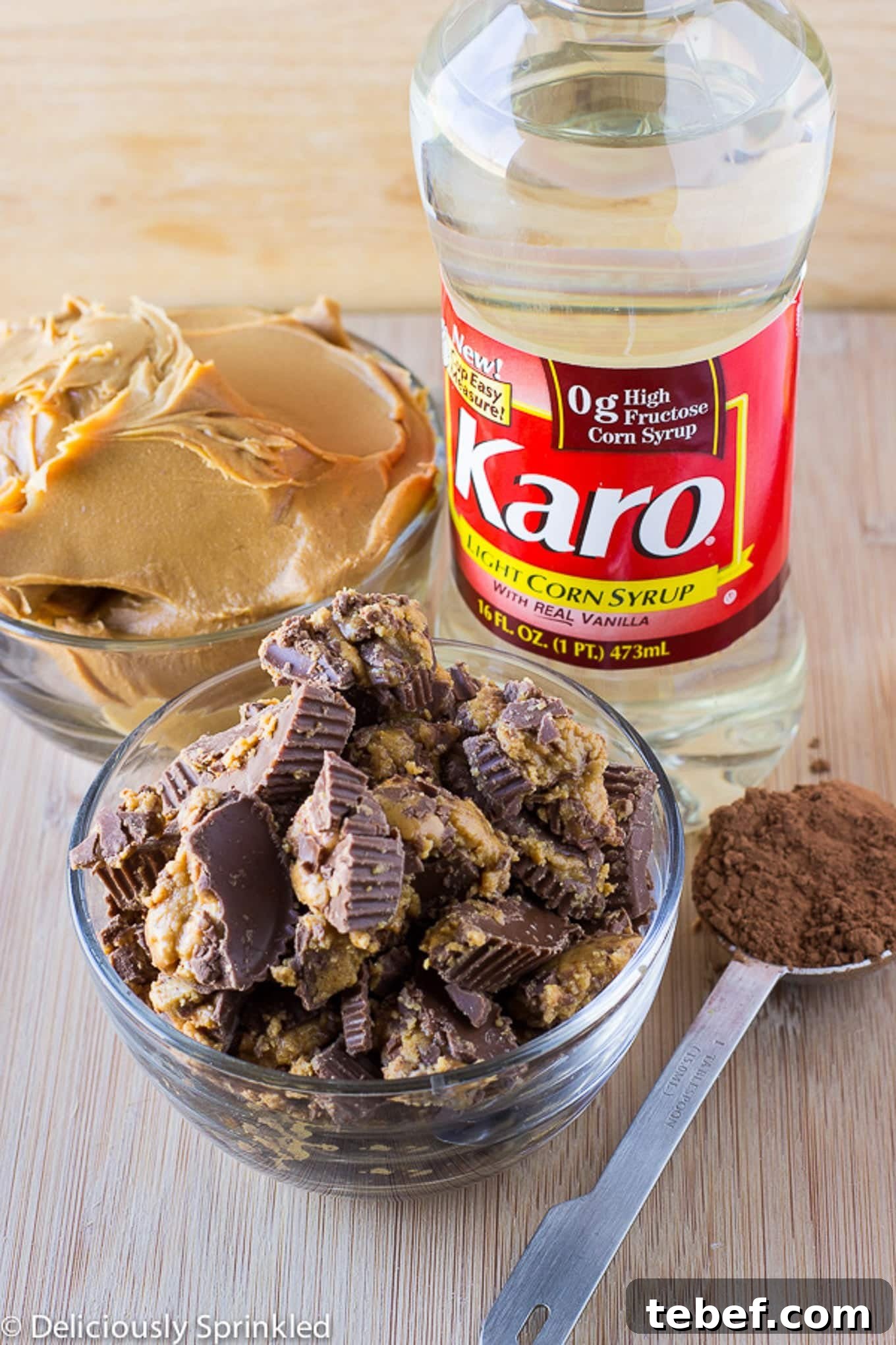 Ingredients for chocolate peanut butter whoopie pies.