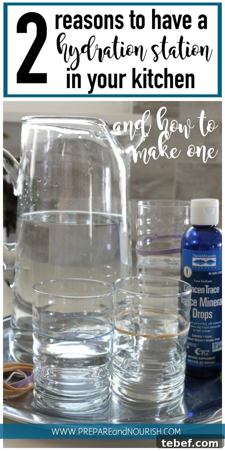 Create a Kitchen Hydration Station: Why You Need One and How to Build It 9 Why Every Kitchen Needs a Hydration Station and How to Make One - Learn two reasons why every kitchen needs a hydration station and make one today!