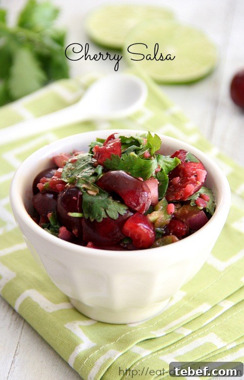 Cherry Salsa (with Coconut Chicken)