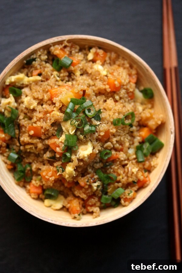 Quinoa Fried Rice Recipe: Gluten-Free, Flavorful Weeknight Meal 7 Quinoa Fried Rice - you can leave out the egg to make it vegan!