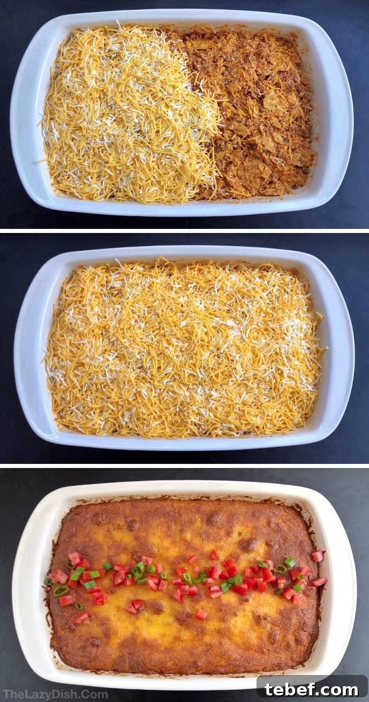 Crunchy Tortilla Chip Enchiladas — Quick Weeknight Casserole 2 Quick and easy dinner idea for the family! Lazy Enchilada Casserole.