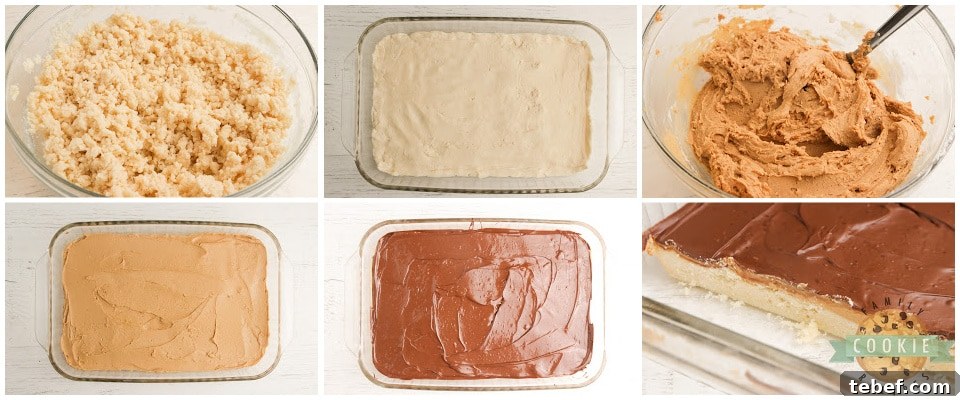 Tagalong Cookie Bars Recipe: Peanut Butter Chocolate Shortbread Bars 4 How to make Tagalong Cookie Bars