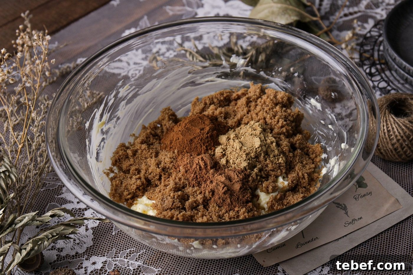 The spices I like to use for this recipe are cinnamon, ginger, nutmeg, and pumpkin spice.