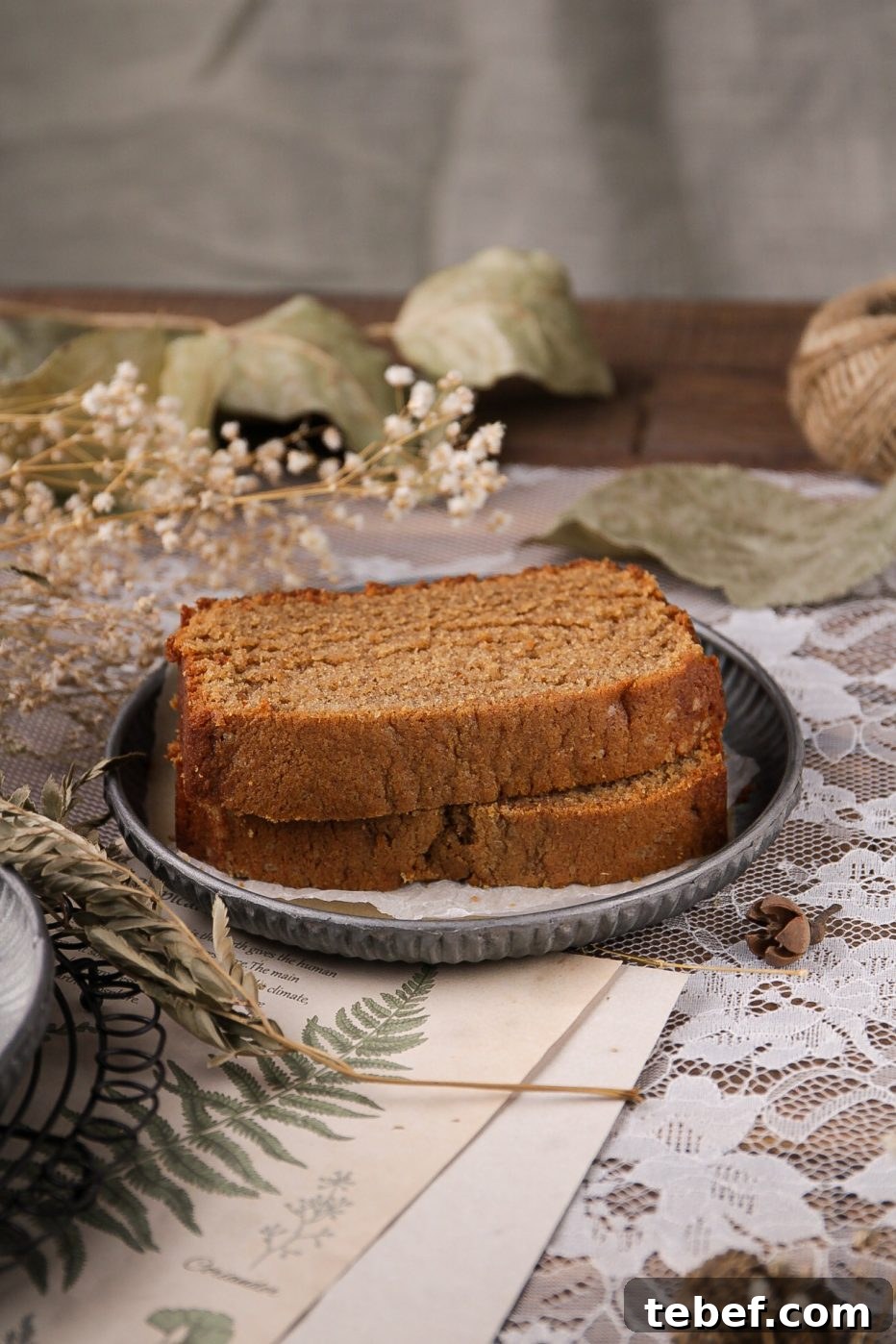 Serve this loaf plain with coffee or tea.