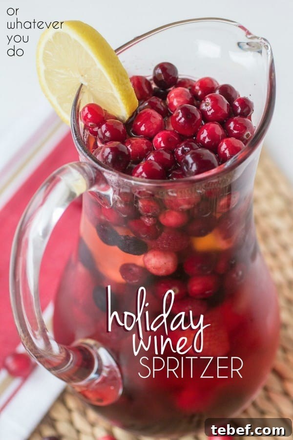 Festive Holiday Wine Spritzer Recipe for Winter Gatherings 2 Holiday Wine Spritzer