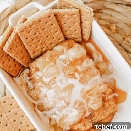 Smoked Cream Cheese with Apple Pie Flavor: Recipe & Tips 13 apple pie smoked cream cheese dip in a white serving dish