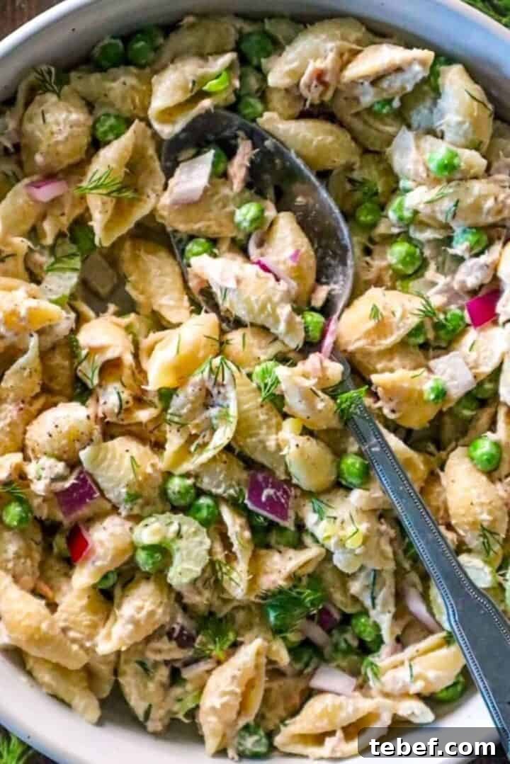 Classic Tuna Pasta Salad Recipe for Potlucks and Weeknight Meals 5 tuna pasta salad
