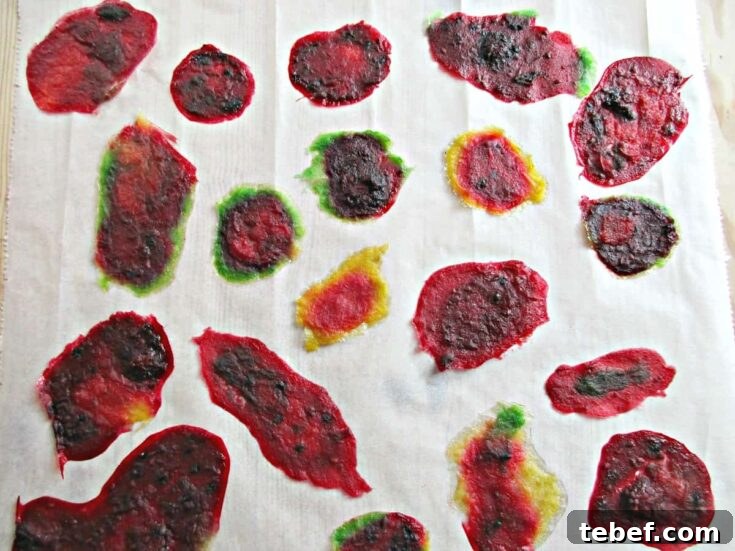 Fruit scabs still adhered to paper.