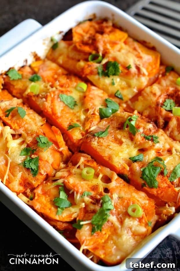 Top 25 Most-Loved Recipes of 2014 — Classic Favorites Revisited 2 Mexican Sweet Potato and Chicken Casserole - So delicious and naturally gluten free + primal. Click here to see the recipe on NotEnoughCinnamon.com #healthy #cleaneating