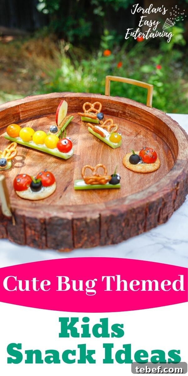 Bug themed snacks