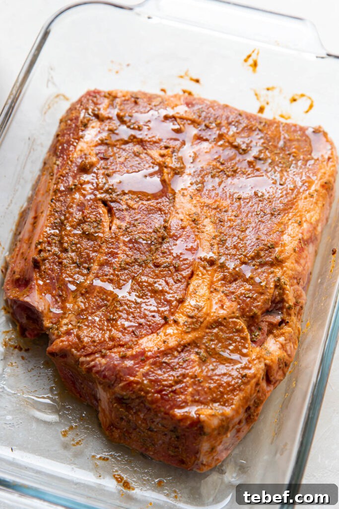barbacoa marinating.