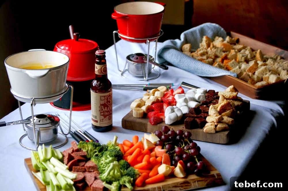 Host a Cozy Fondue Party: Tips, Menu Ideas, and How-To 4 Cheese fondue pot
