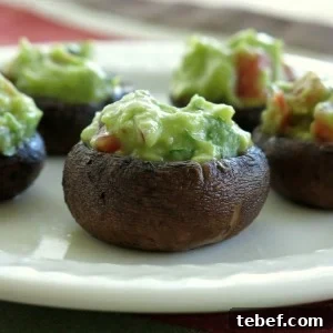 Quacamole Stuffed Mushrooms