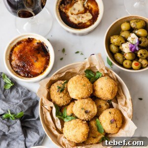 Spanish Jamón Croquetas Recipe: Authentic Ham Croquettes Guide 6 Croquetas de jamon with olives.