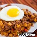Smoky Pulled Pork Hash with Crispy Potatoes and Peppers 3 img 7299 2