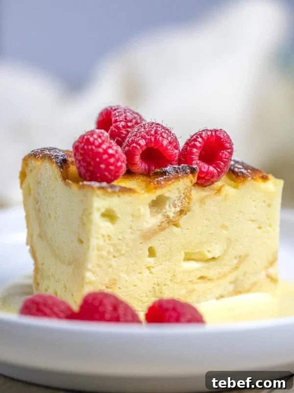 Authentic Japanese Strawberry Shortcake Recipe — Light, Fluffy Layers 15 custard bread pudding with vanilla sauce and raspberries