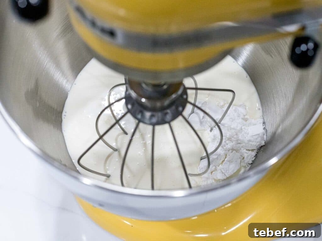 Authentic Japanese Strawberry Shortcake Recipe — Light, Fluffy Layers 25 heavy whipping cream and powdered sugar in a stand mixer with whisk attachment