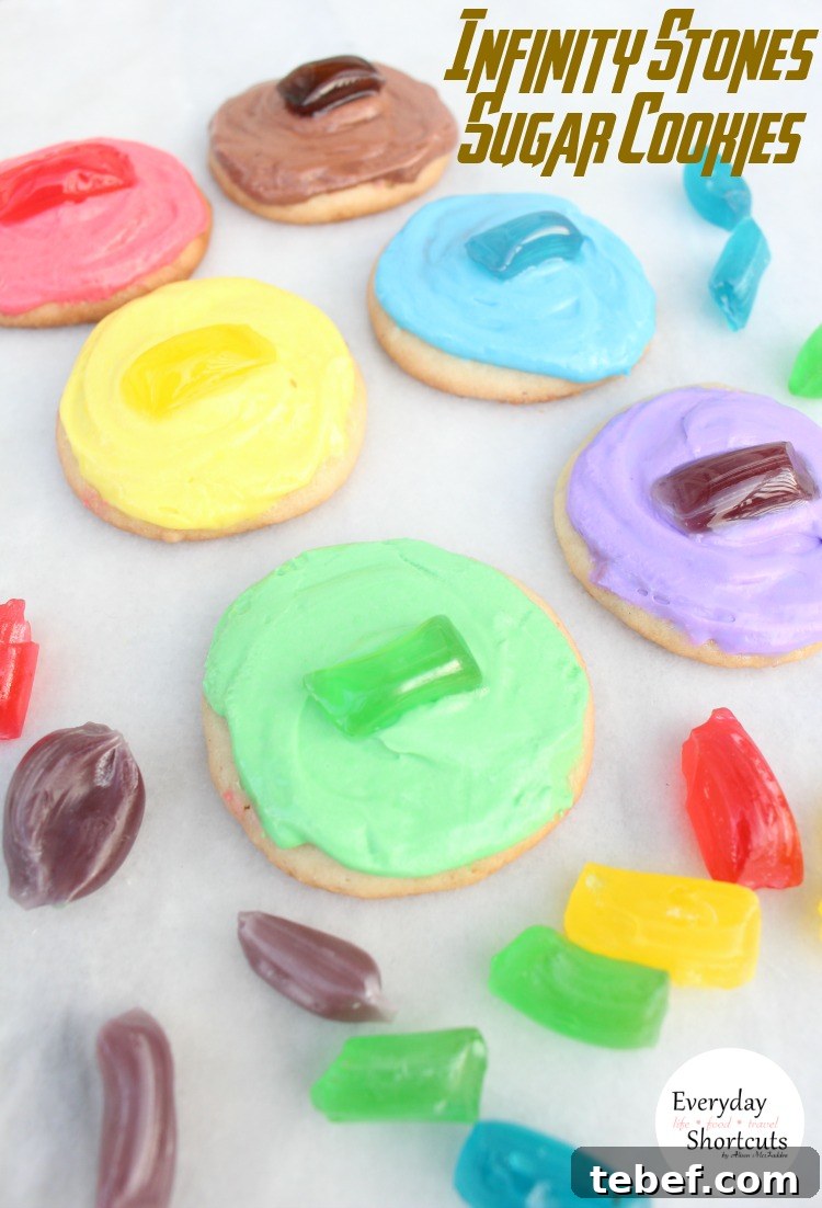 Infinity Stones Sugar Cookies
