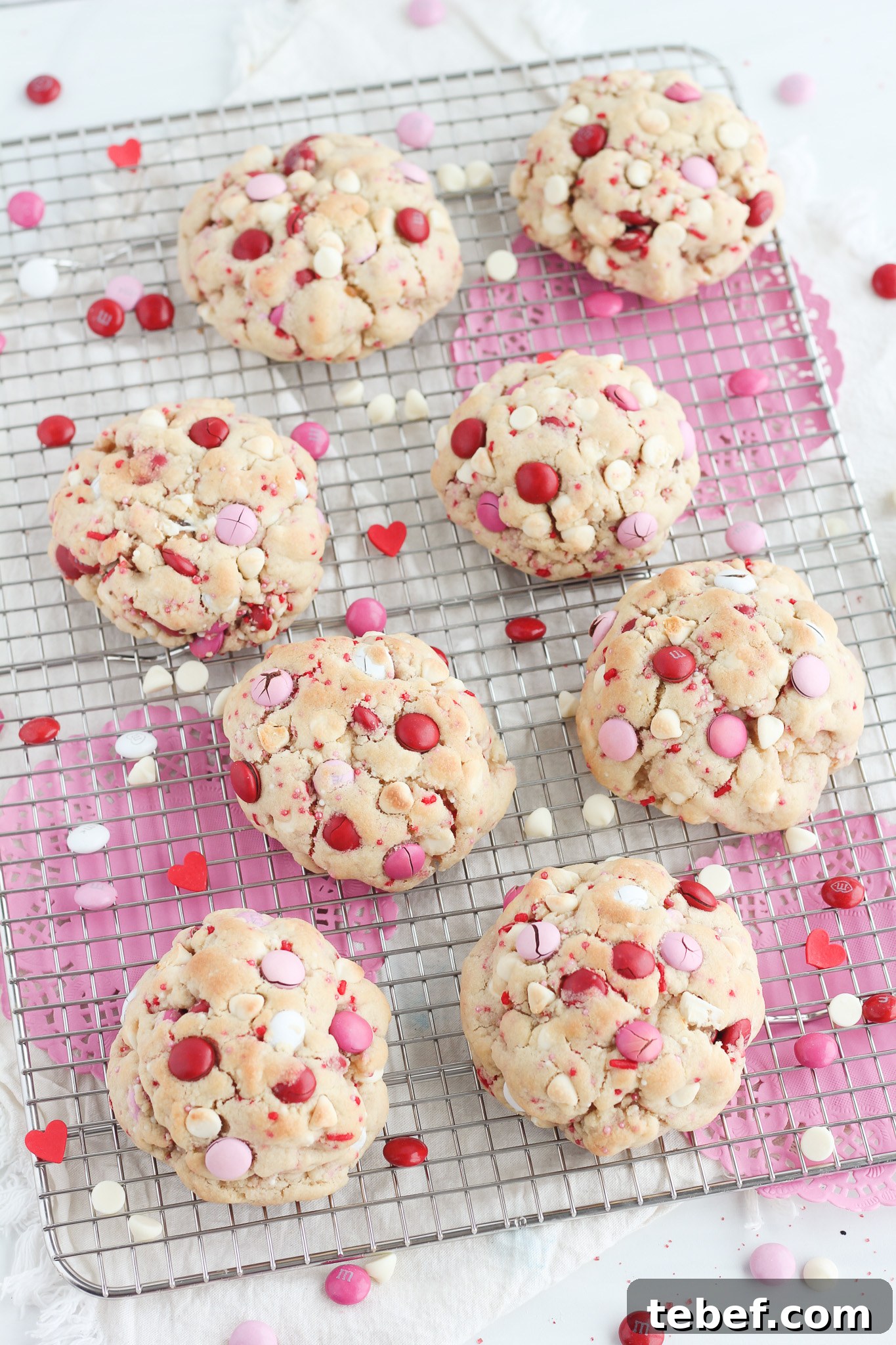 Baked giant cookies