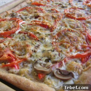 Three-Cheese Garden Vegetable Pizza on Whole Wheat Crust 3 Easy Healthy 3 Cheese Garden Vegetable Pizza