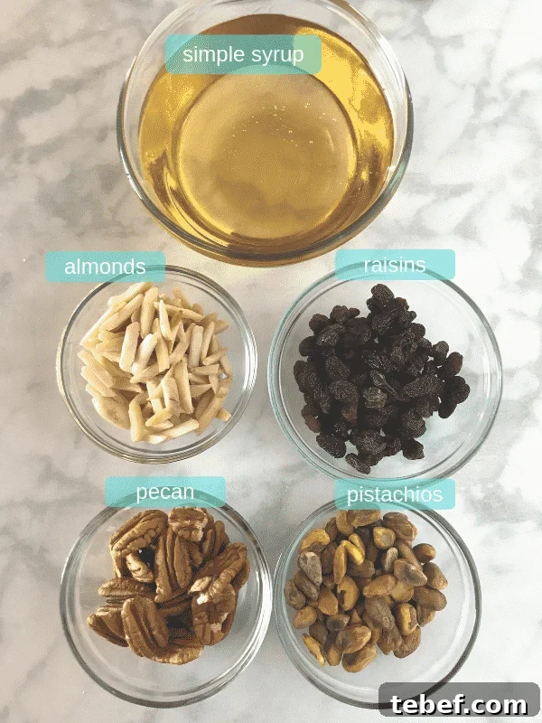 A photo showing ingredients for Qatayef recipe