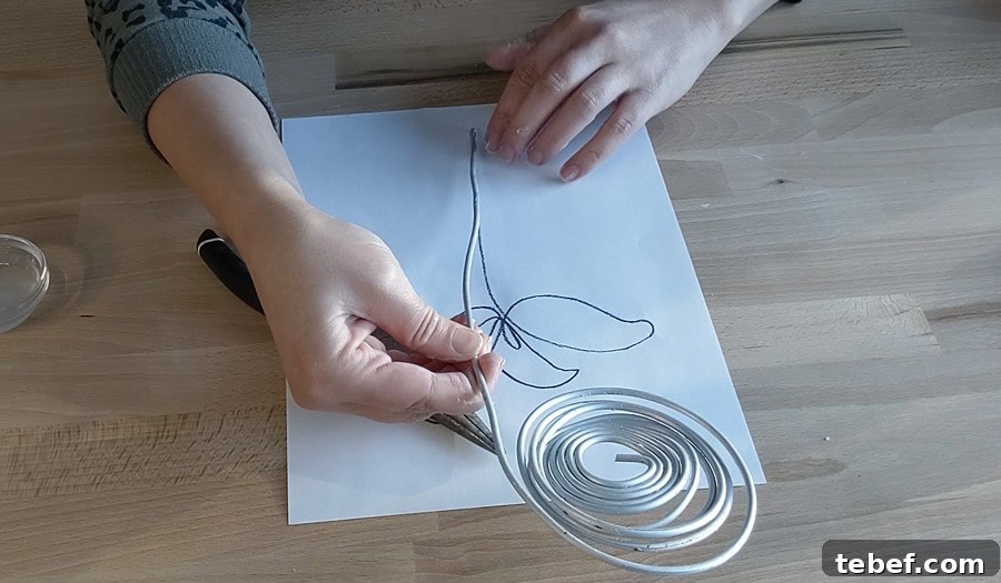 Shape wire using picture as your guide