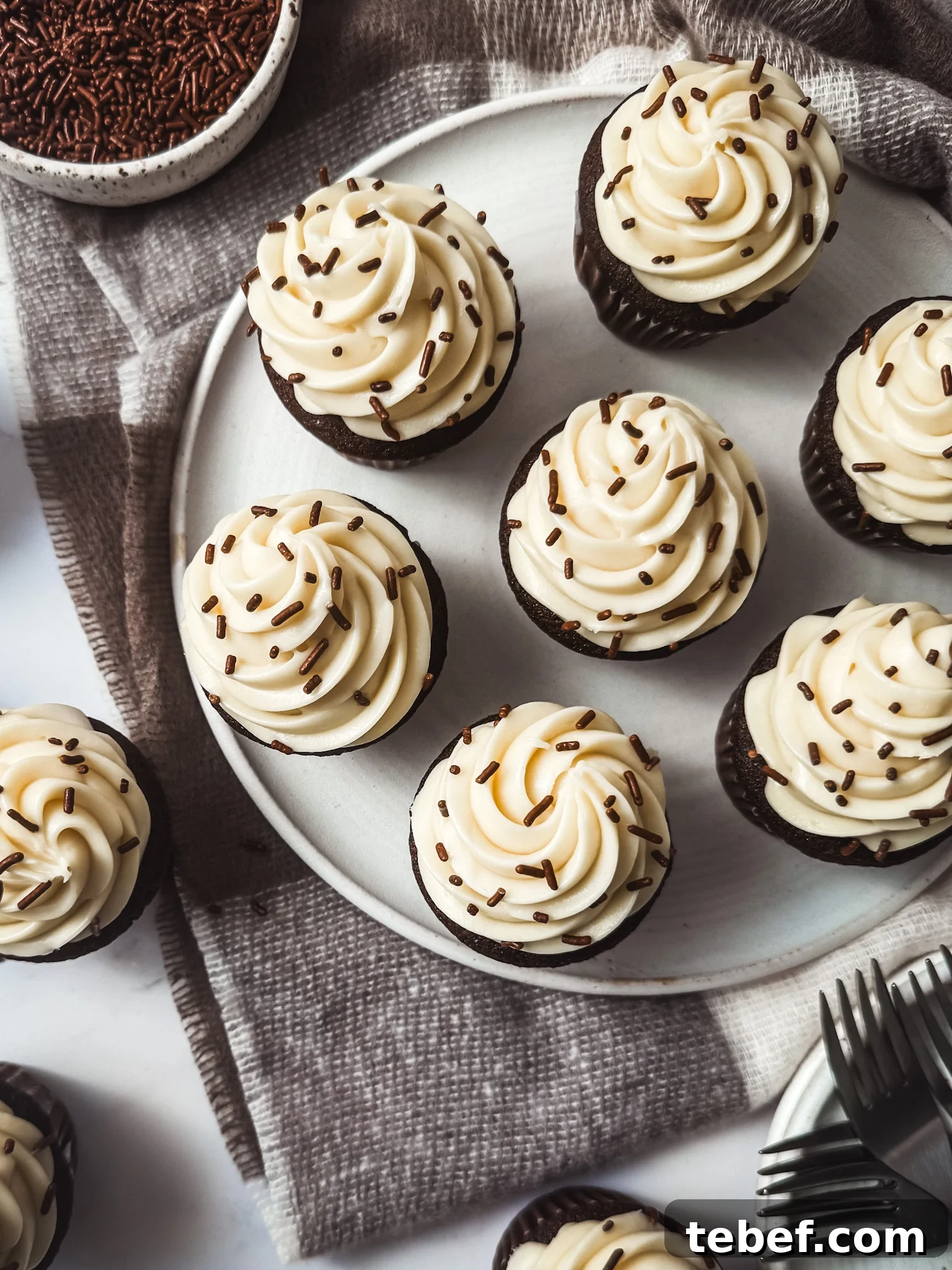 Moist Chocolate Cupcakes with Silky Cream Cheese Frosting 3 img 83861 2