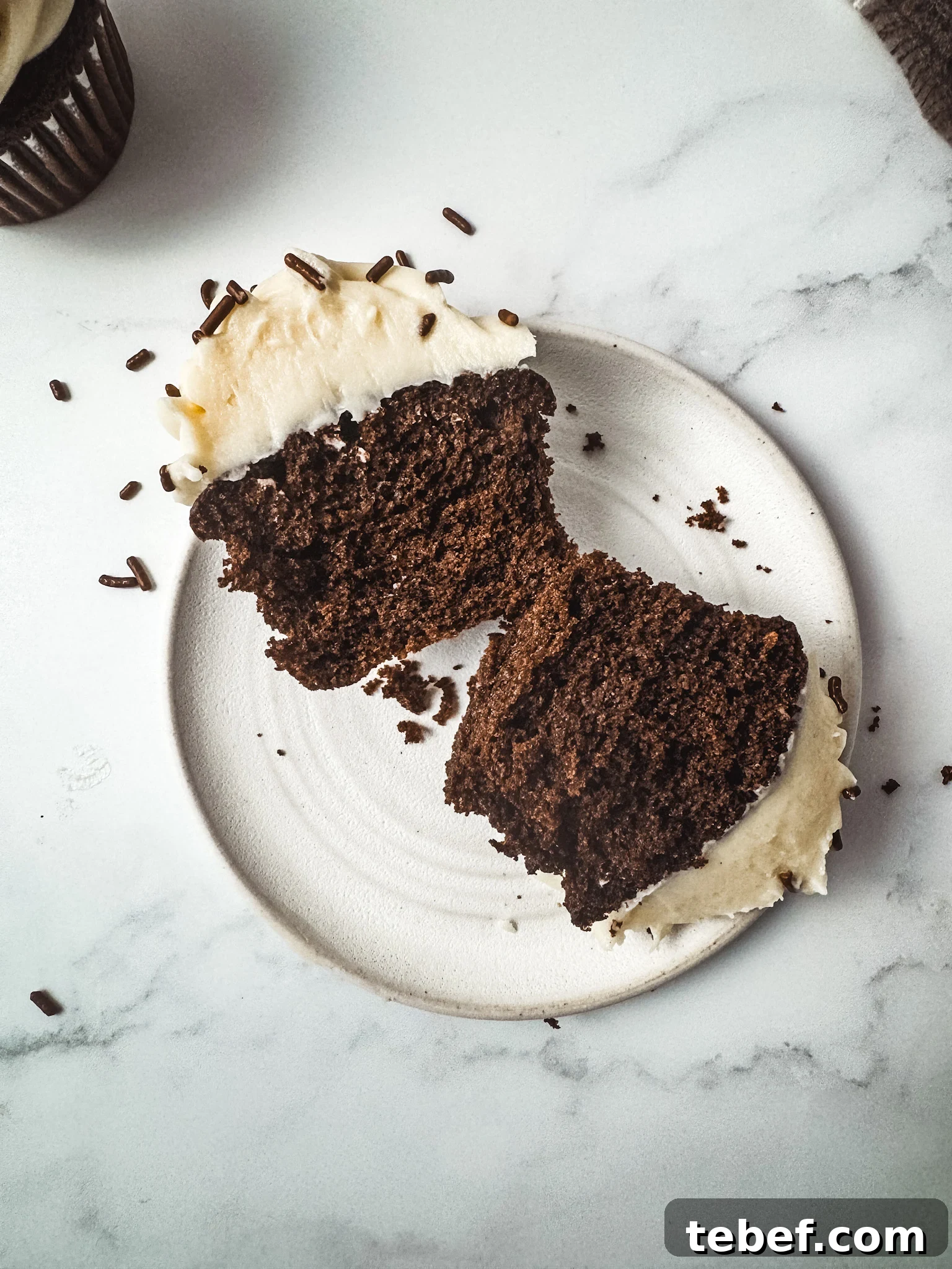 Moist Chocolate Cupcakes with Silky Cream Cheese Frosting 8 img 83861 7