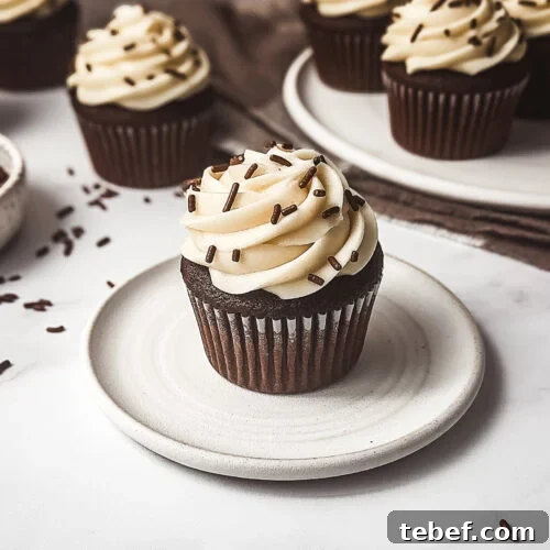 Moist Chocolate Cupcakes with Silky Cream Cheese Frosting 9 img 83861 8