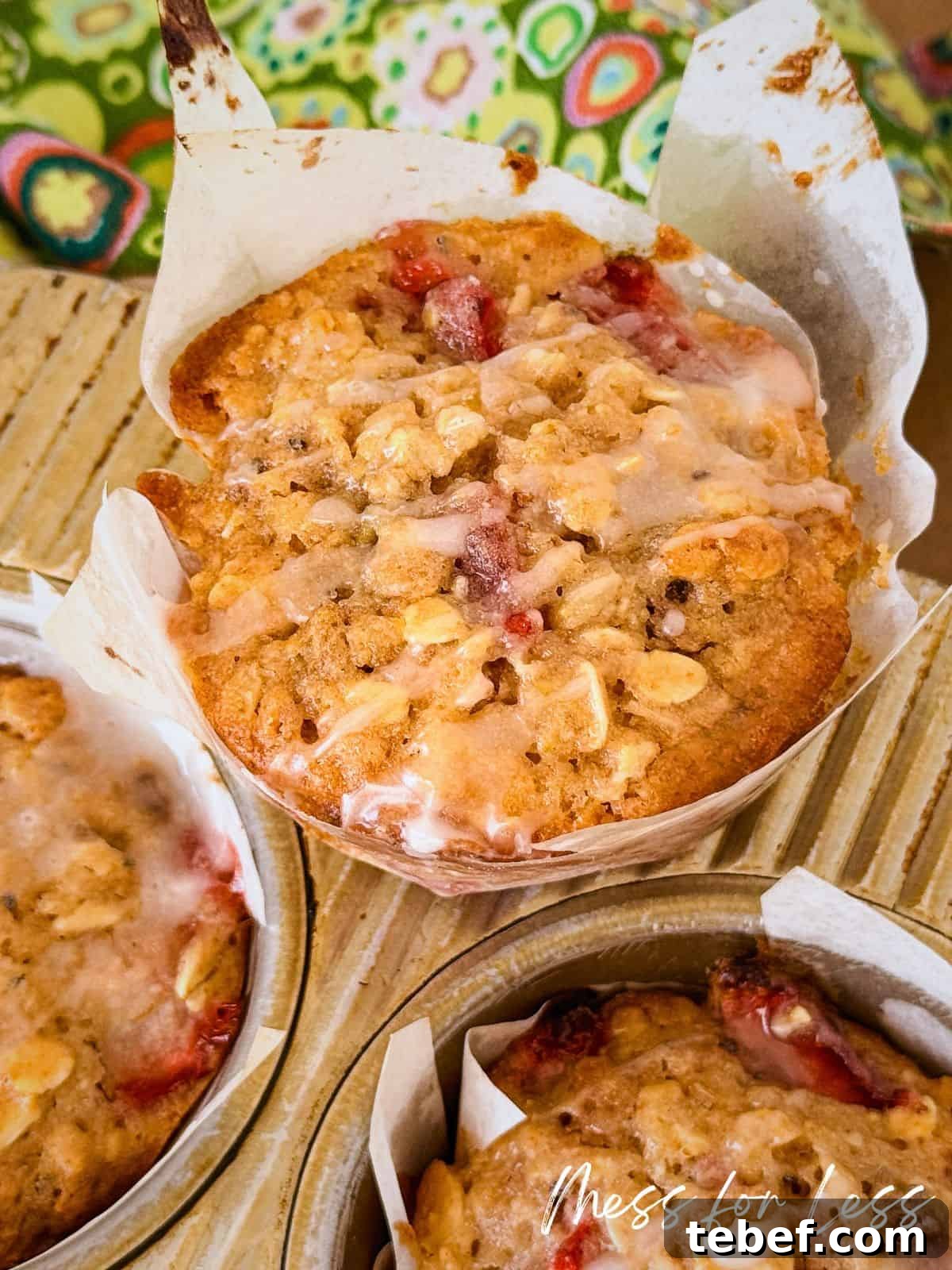 Delicious Muffin Recipes: 25 Quick, Flavor-Packed Ideas 3 strawberry oatmeal muffins