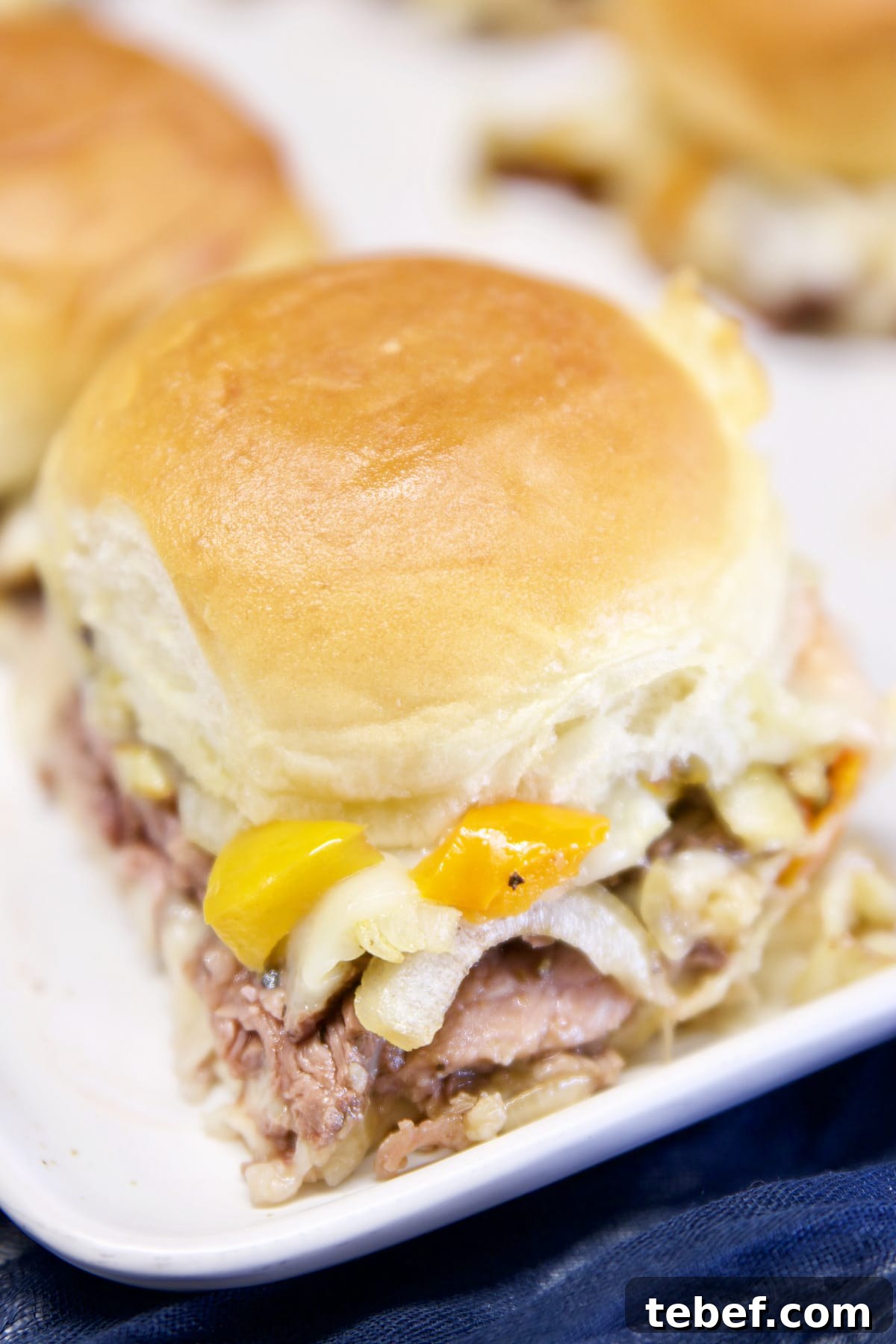Philly Cheesesteak Sliders.