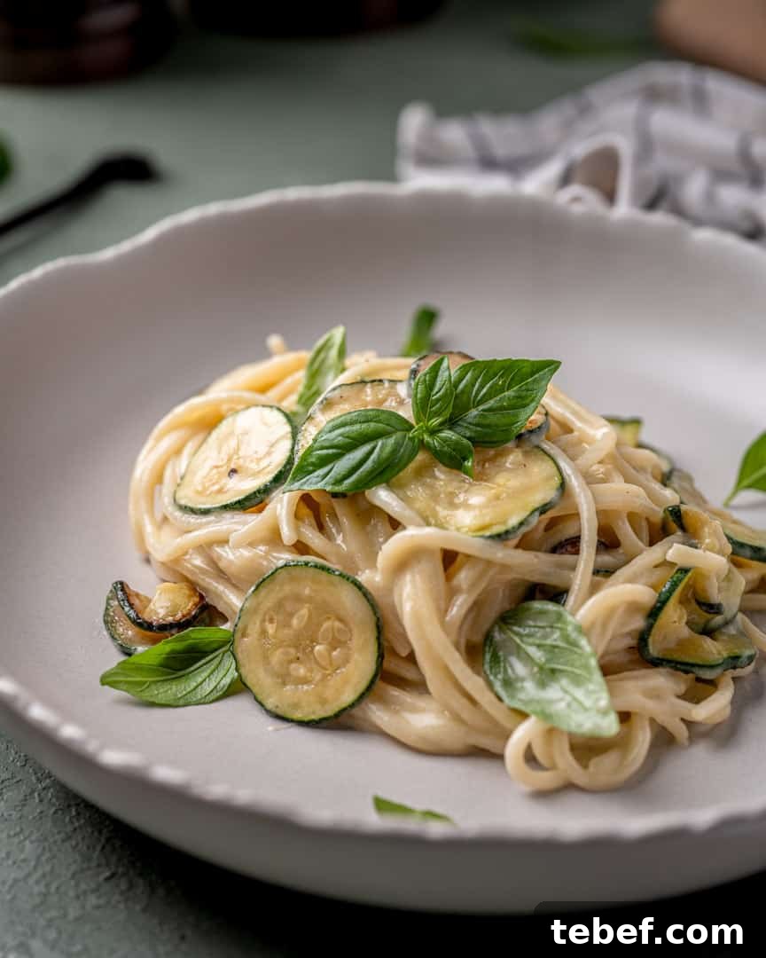 Spaghetti alla Nerano (Cheesy Fried Zucchini Pasta)