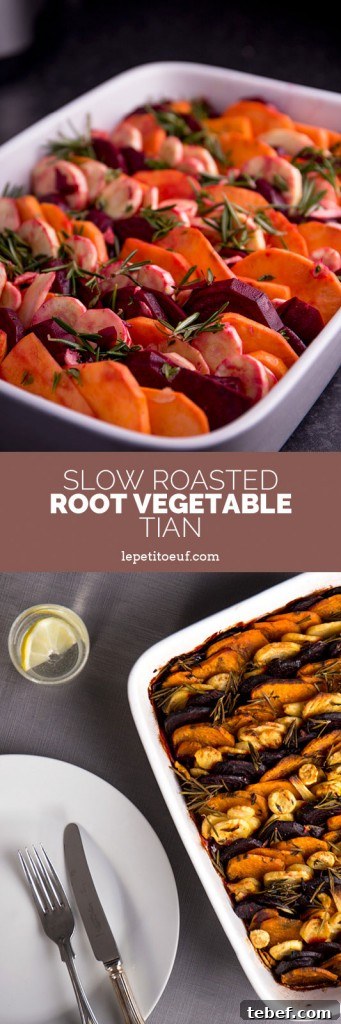 Slow-Roasted Root Vegetable Tian Recipe for Fall Sides 8 Slow roasted root vegetable tian