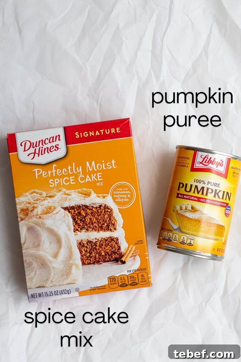 Two-Ingredient Pumpkin Spice Cake Bread (From Spice Cake Mix) 3 ingredients for pumpkin bread
