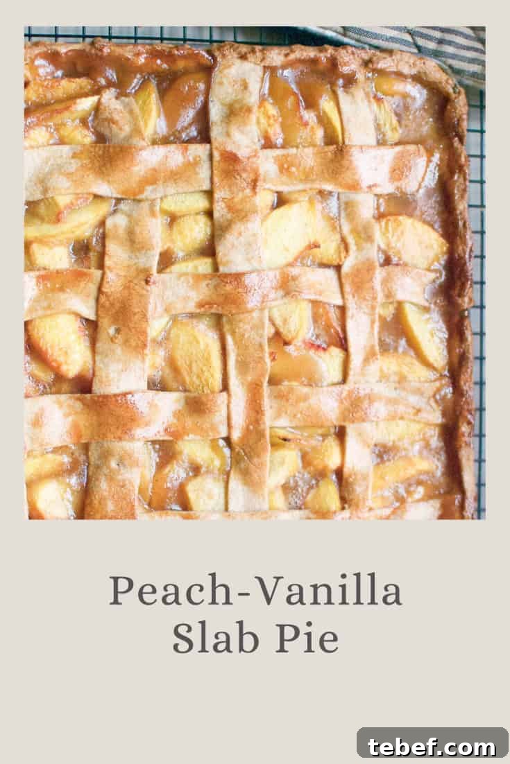 Peach Tart Recipe — Gluten-Free or Classic Version 23 peach-vanilla slab pie