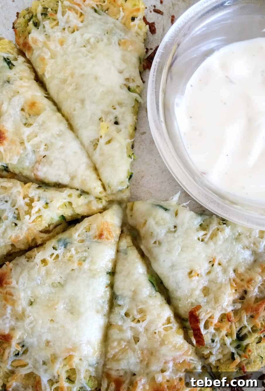 parmesan ranch zucchini pizza