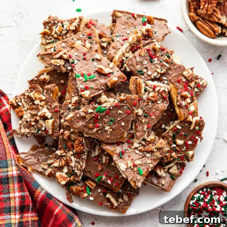 Christmas crack close-up