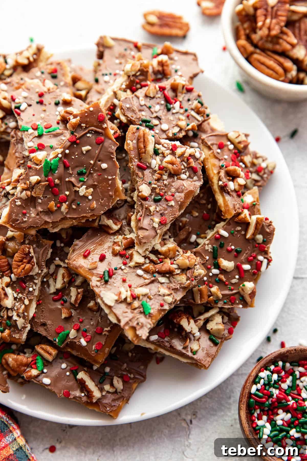 Saltine Toffee (Christmas Crack) — Sweet and Salty Holiday Candy 10 Assorted holiday cookies and treats