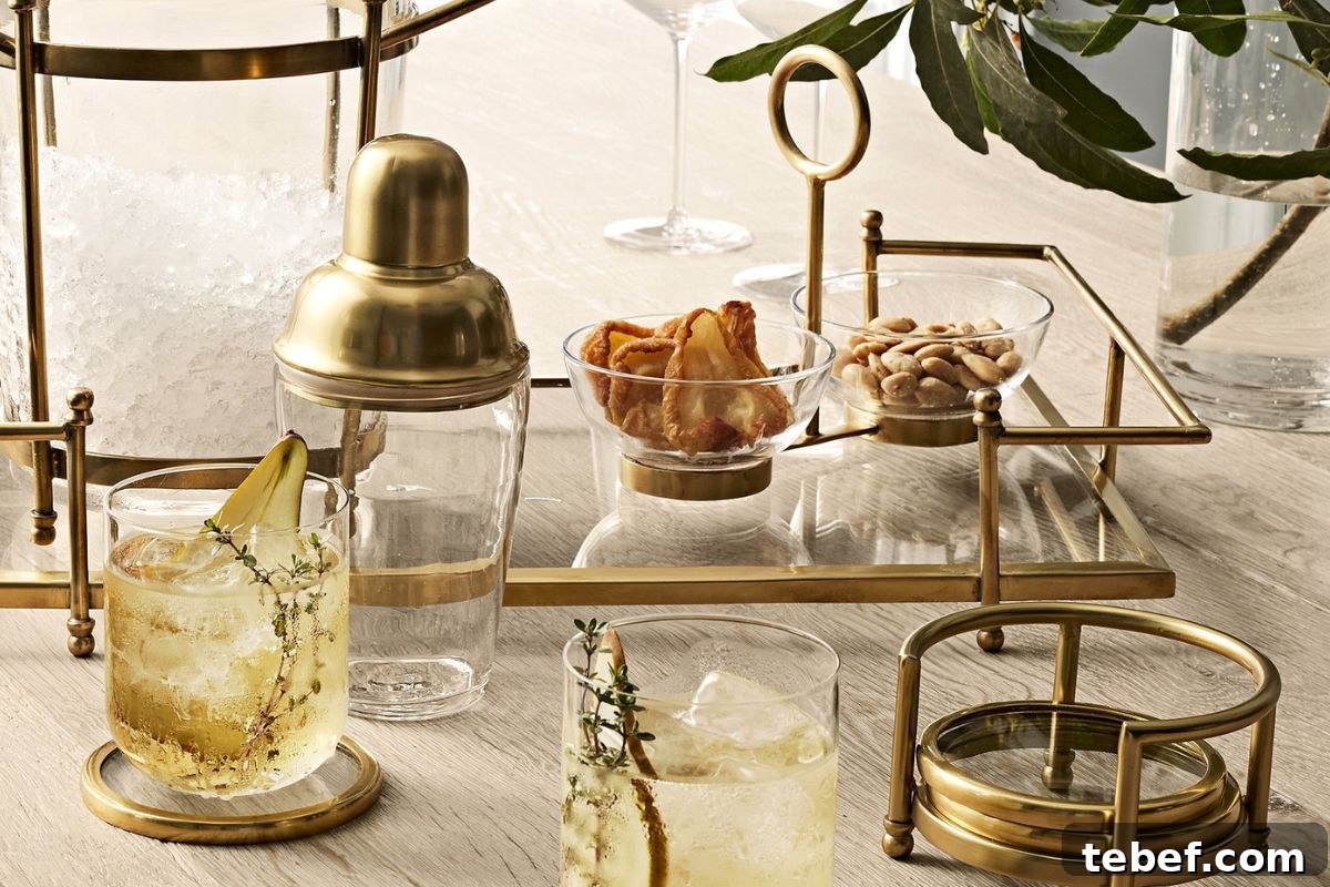 Antique Brass and Glass Cocktail Shaker