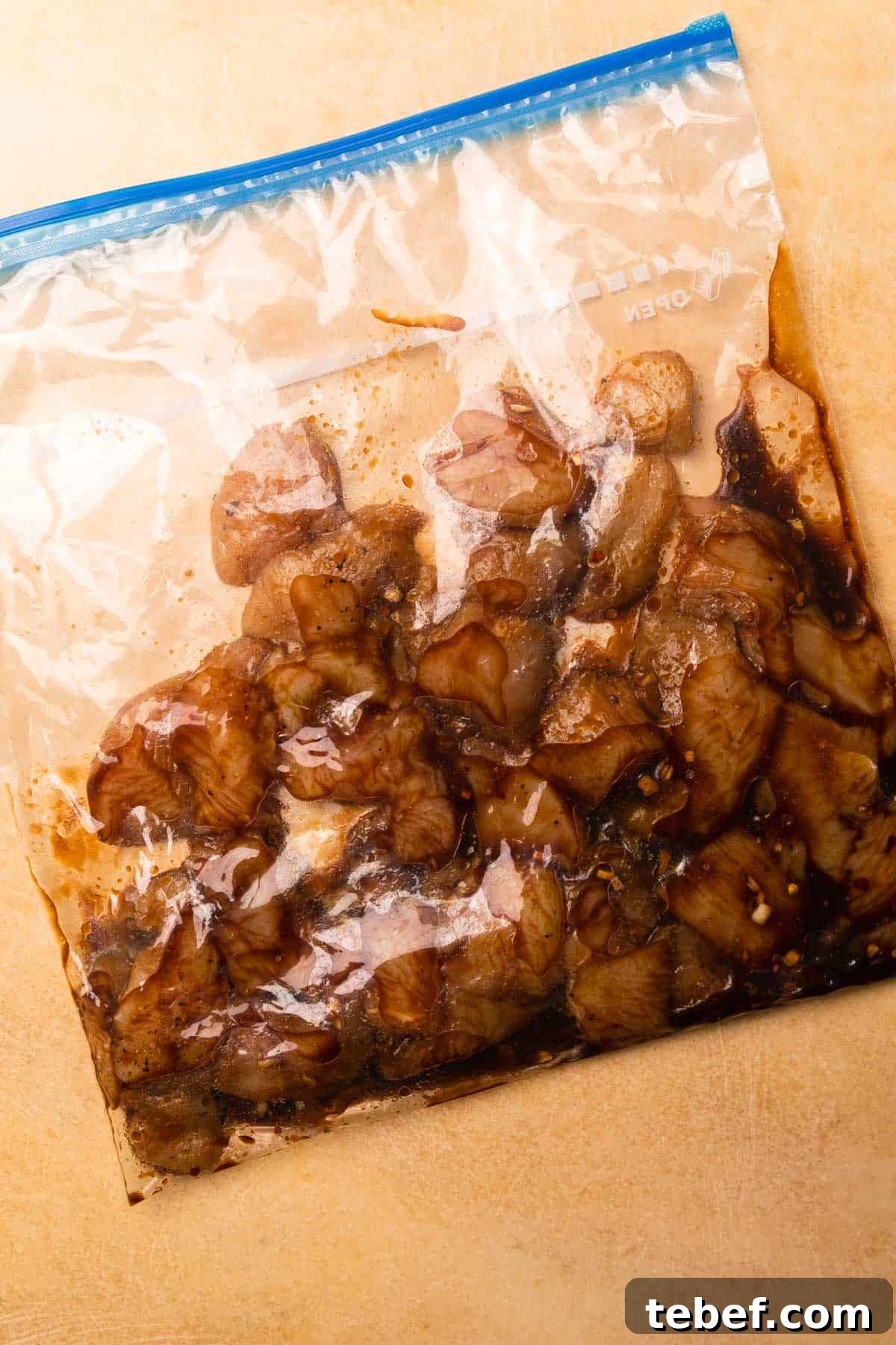 chicken in the marinade