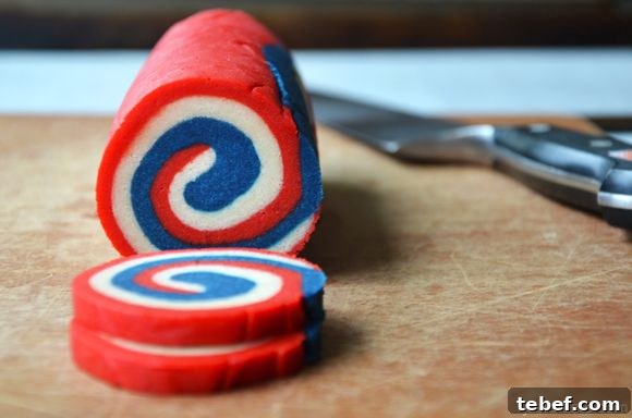 Pinwheel Icebox Cookies | 25+ Patriotic Treats