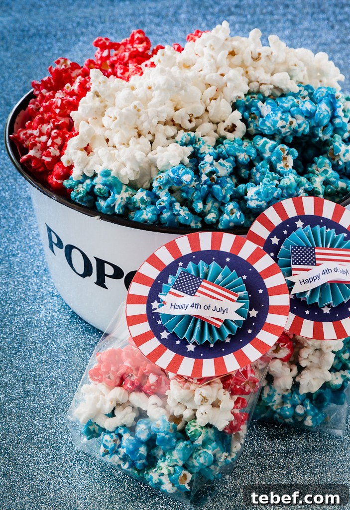 Patriotic Popcorn | 25+ Patriotic Treats