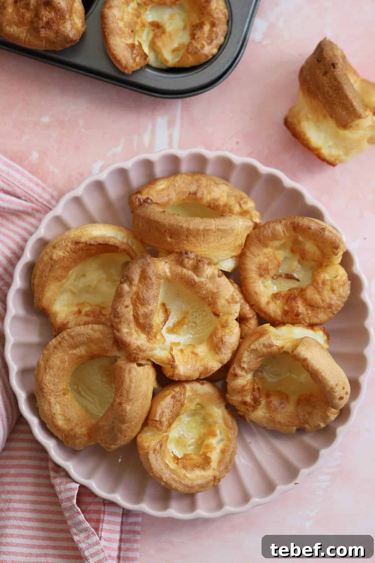 A bowl of gluten free Yorkshire puddings.